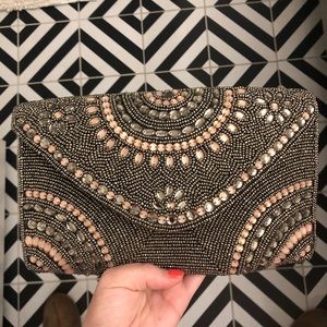 Beaded clutch and crossbody